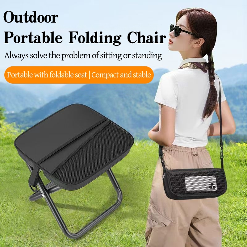 Outdoor Adventure Backpack - 6HY Taşınabilir Katlanabilir Sırt Çantası Tabure