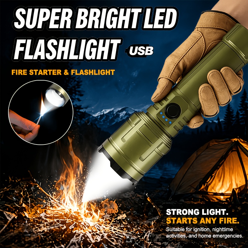 Outdoor Adventure Trips - El Feneri Çakmak ve Powerbank Kombinasyonu,