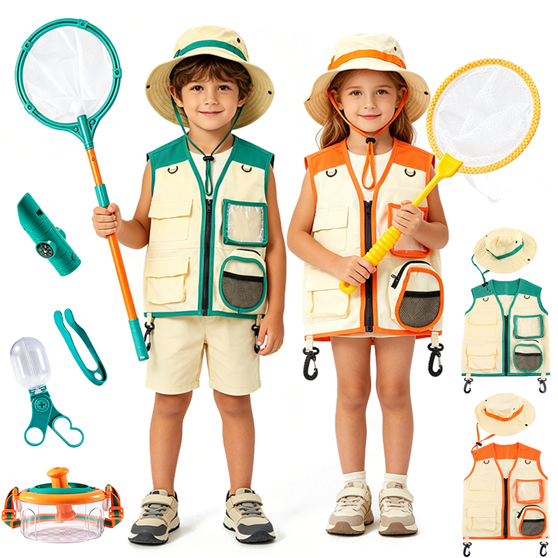 Outdoor Adventure Kit For Kids - Doğa Kaşifi Macera Seti Şapka Yelek