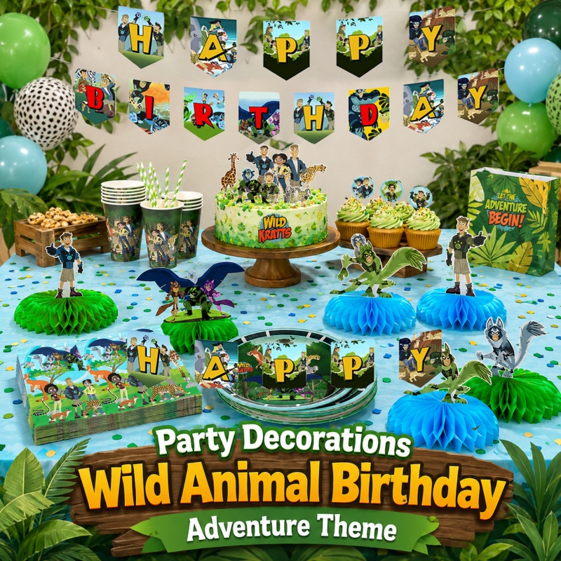 Wild Kratts Doğum Günü Pikniği - Outdoor Adventure Birthday Party incelemesi ve fiyatı